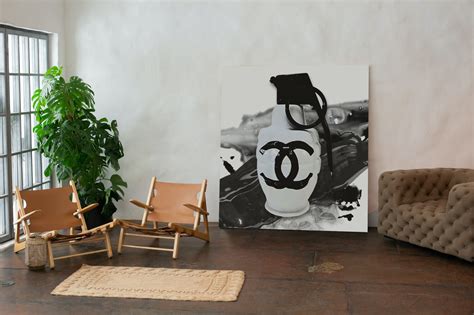 chanel wandbild